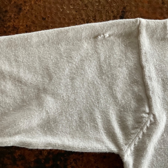 Moda Int’l Crochet Crop Sweater. White. Size S - Picture 9 of 9